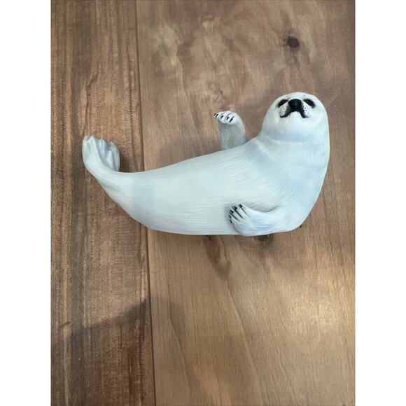 VTG Seal Snow Pup 1987 Franklin Mint Official Humane Society Figurine - Picture 5 of 6